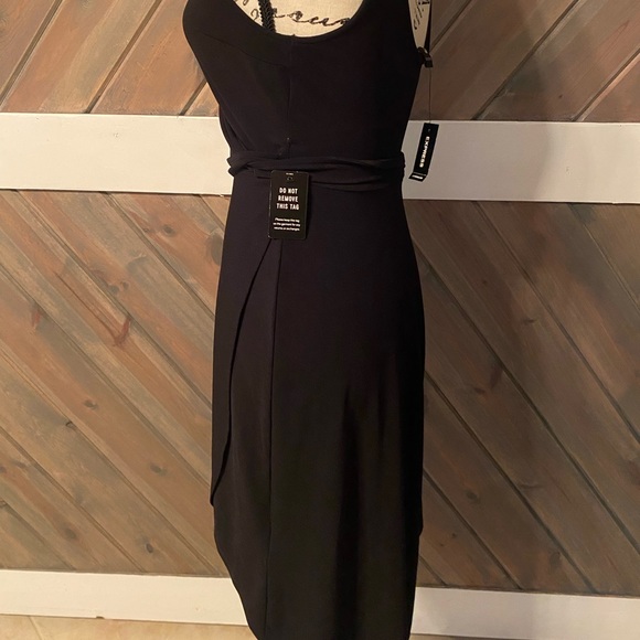 NWT EXPRESS Black Cocktail Dress - Picture 2 of 7